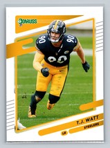 2021 Donruss T.J. Watt #22 Pittsburgh Steelers - £1.56 GBP