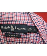 RALPH LAUREN Men&#39;s S Classic Fit Plaid Checked Button Up Shirt Pink SS P... - $36.92 CAD