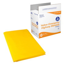 Dynarex Emergency Highway Blankets Water-Repellent Yellow Disposable Safety - €143,61 EUR+