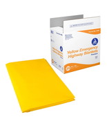 Dynarex Emergency Highway Blankets Water-Repellent Yellow Disposable Safety - $230.28 CAD+