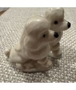 Vintage White Ceramic Poodle Figurines Lot Of 2 Blue Green Accents 1 1/2... - $312.09 MXN Vintage White Ceramic Poodle Figurines Lot Of 2 Blue Green Accents 1 1/2... - $312.09 MXN