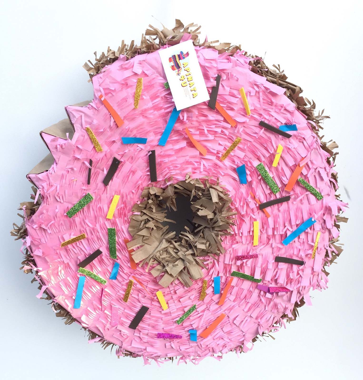 16&quot; Bitten Dought Pinata Pink Color Strawberry Donut Grow Up Party Theme... - $39.99