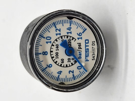 Festo 543487 D1 Pressure Gauge 0-16 Bar  - $22.50