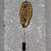 Abstract golden vintage stick pin - £16.35 GBP