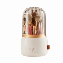 Makeup Brush Holder with Lid 13x13x23.7cm White - $771.71 MXN