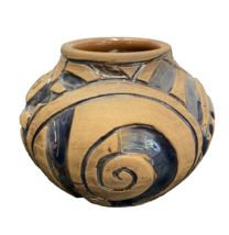 Southwestern Hand Made Studio Art Pottery Vase Signed Eliza 1994 - £14.93 GBP