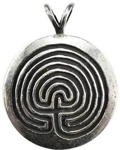 Wicca Pewter Protection Amulet Pendant with Cord - 1.25" Adjustable Size - $771.71 MXN