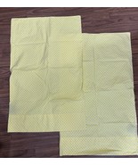 Lauren Ralph Lauren Polka Dot Pillowcases Yellow With White Dots Standard - $29.95