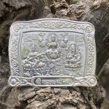 999 Silver Lakshmi Ganesh ji Stamped Sheet for Diwali Puja Temple 10 gram F/S - £20.88 GBP
