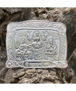 999 Silver Lakshmi Ganesh ji Stamped Sheet for Diwali Puja Temple 10 gra... - £20.60 GBP