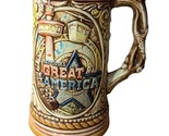 Vintage Great America Souvenir Stein Mug Made In Japan 7” Tall - $14.25