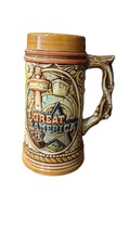 Vintage Great America Souvenir Stein Mug Made In Japan 7” Tall - £11.46 GBP