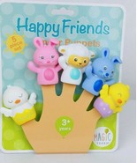 Finger Puppets Happy Friends  5 Piece Set baby and bath-time toy - £7.86 GBP
