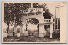 Springfield IL Camp Lincoln Illinois National Guard Arched Entrance Post... - $8.95