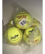 Rawlings Red Dot Fast Pitch Softball Youth Mid Seam PX11RYLA ASA Lot Of 5 - $40.55 CAD
