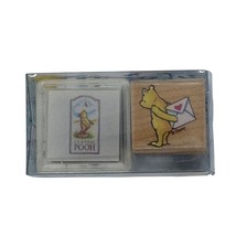 Disney Winnie The Pooh Rubber Stamp &amp; Ink Pad Set In Classic Pooh Design - $9.60