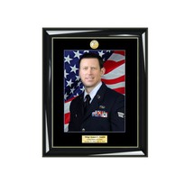 Matted Military Frames Retirement Gift 8x10 Veteran Promoted Service Award Thank - £100.76 GBP