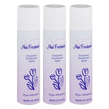 Pack of 3 New Freshness 2oz Feminine Deodorant Spray - £15.30 GBP