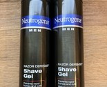 Neutrogena Men Razor Defense Shave Gel Sensitive Skin 7oz HTF Lot Of 2 NEW - £63.22 GBP