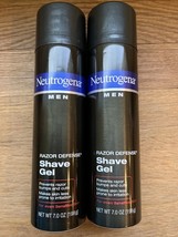 Neutrogena Men Razor Defense Shave Gel Sensitive Skin 7oz HTF Lot Of 2 NEW - £62.21 GBP