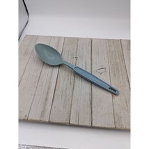 Ekco Solid Serving Spoon #1 Country Blue Nylon Plastic 11&quot; Vintage - £7.81 GBP