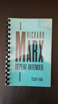Richard Marx - Vintage Original APR/MAY 1990 Tour Band Crew Only Tour Itinerary - £31.32 GBP