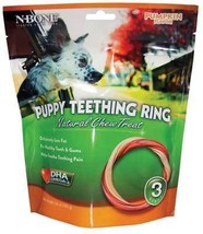N-BONE Puppy Teething Ring Pumpkin 3pk - £22.61 GBP
