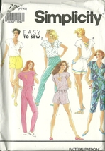Simplicity Sewing Pattern 7264 Misses Womens Top Pants Capris Shorts 6 -... - $9.99