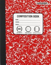Bundle of 15 Wide Ruled Marbled Composition Notebooks Red, Blue, Green, ... - $531.23 MXN
