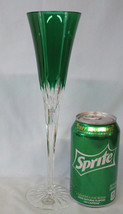 Ajka Emerald Castille Albinka  10&quot; Fluted Champagne Stem Goblet - $80.08