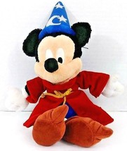 Mickey Mouse Walt Disney Wizard Plush Toy 13 1/2&quot; x 9” - £7.46 GBP