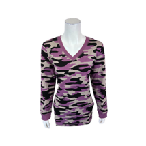 Denim &amp; Co. Active Camo Printed French Terry (New Amethyst, XX-Small) A342522 - £16.17 GBP