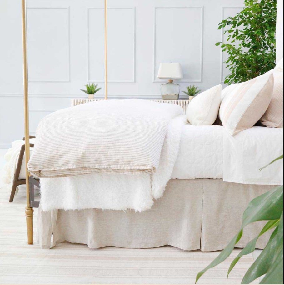 Pom Pom at Home Connor Full Queen Duvet cover Ivory Amber $494 Item image 5