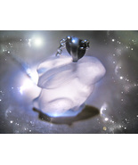 HAUNTED NECKLACE CRYSTAL RABBIT OF BLESSED FORTUNE RARE HIGHEST LIGHT MA... - $197.33
