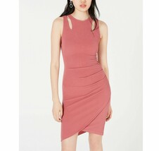 Crave Fame Junior Womens XL Mauve Pink Sleeveless Cutout Bodycon Wrap Dr... - £9.40 GBP