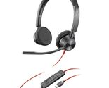 Poly Headphones with Microphone Blackwire 3325 Black - £62.45 GBP