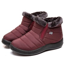 New Women Boots Winter Snow Boots Waterproof Warm Plush Ankle Boots For Women Wi - £24.71 GBP