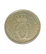 Denmark 1926 Christian X 2 Kroner Aluminum Bronze Danish Mint Coin - $24.49