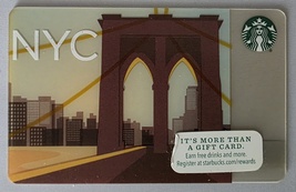 Starbucks 2013 Brooklyn Bridge NYC Collectible Gift Card New No Value - $2.25