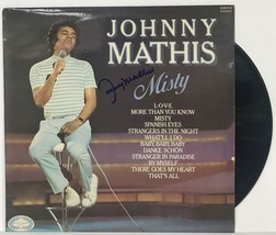 Johnny Mathis Signed Autographed &quot;Misty&quot; Record Album - COA Card - £39.39 GBP