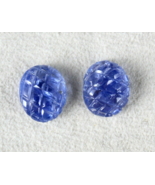 Certified Natural Blue Sapphire Carved Oval 9.67 Cts Loose Gemstone For ... - $59,563.64 MXN