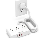 Flat Plug Power Strip, 5 Ft Ultra Thin Flat Extension Cord With 5 Outlet... - $29.99