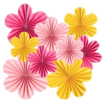 Paper Flowers Decorations For Wall Paper Fans Classroom Decoration Paper Floral  - £27.30 GBP