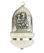 Holy Water Font - Saint Joseph, gold, brass, religious gift, handmade - $28.13 CAD