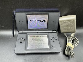 Nintendo DS Lite - Cobalt/Black - W/ Authentic Charger &amp; Stylus - Tested - £58.57 GBP