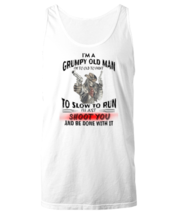 Patriot TankTop I&#39;m a Grumpy Old Man White-U-TT  - £15.90 GBP