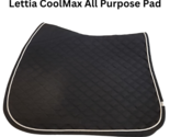Lettia Cool Max All Purpose English Riding Saddle Pad Black or Gray USED - $21.99