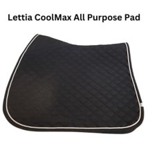 Lettia Cool Max All Purpose English Riding Saddle Pad Black or Gray USED image 1