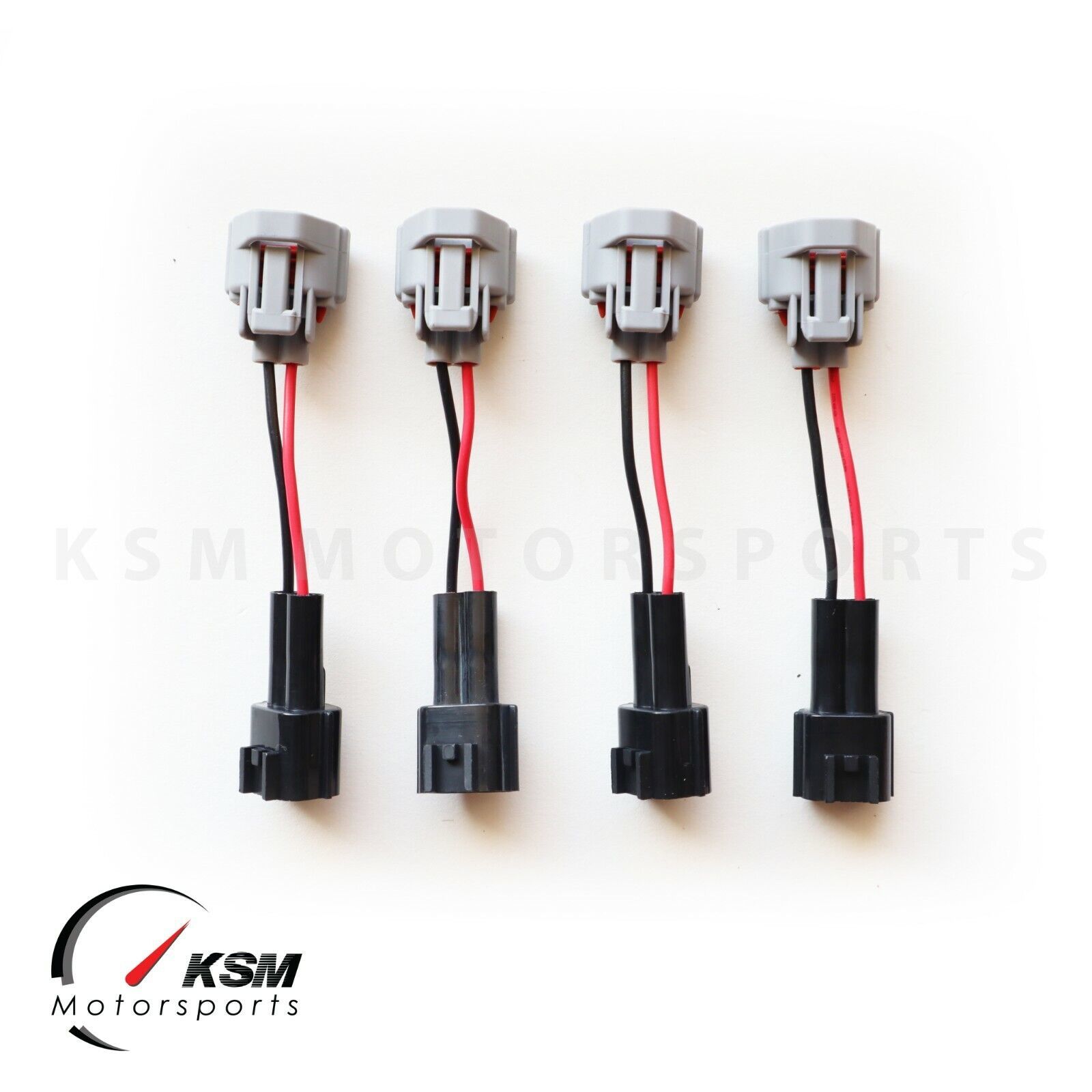 4 x Fuel Injector Wiring Harness Adapters for Nissan Jecs Male to Denso ... - $47.35