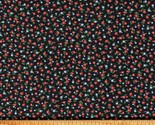 Cotton Flowers Tossed Floral on Black Floral Cache Fabric Print by Yard ... - $14.95